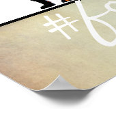 poster van het foliewand van het folievos met teks (Hoek)