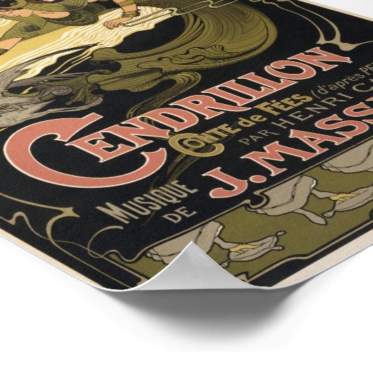  Poster van het Franse Assepoester (Hoek)