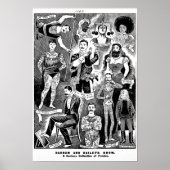 Poster van het Freak-Show van Barnum en Bailey (Voorkant)