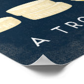 Poster van het  fruitetiket voor bananen (Hoek)