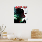 Poster van het gebogen terrein V1-ontwerp (Keuken)