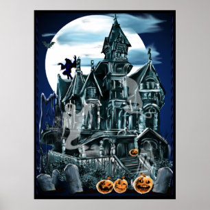 Poster van het gehakte huis