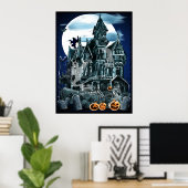 Poster van het gehakte huis (Thuiskantoor)