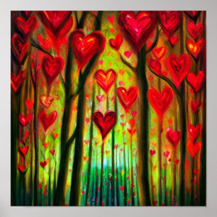 Poster van het hartwoud