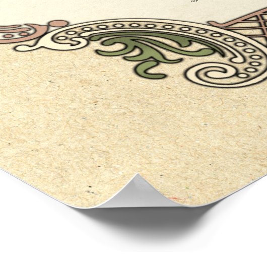 Poster van het Heilige Vakbondsnummer Trellis Wedd (Hoek)