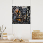 Poster van het heksenhuis (Keuken)