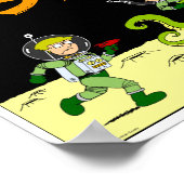 Poster van het herfstmeer "SPACE TRAVEL" (Hoek)