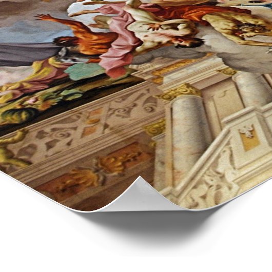 Poster van het historische schilderij Melk Abbey (Hoek)