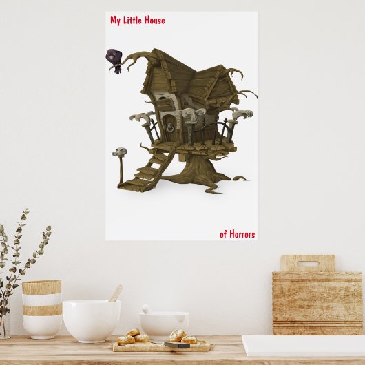 Poster van het Huis van Horrors (Keuken)