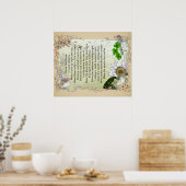 Poster van het Ierse Huis van Afbijten (Keuken)