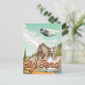 Poster van het jaarabonnement van het nationaal pa briefkaart (Staand voorkant)