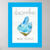 Poster van het Kartwork van December - Birthstone  (Voorkant)