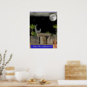 Poster van het kasteel van Coral (Keuken)