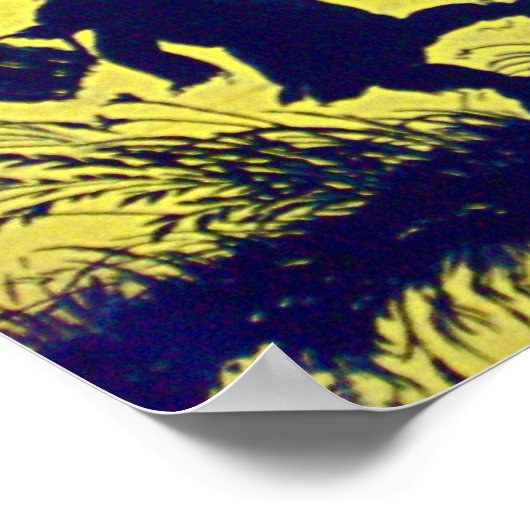 Poster van het Kind Silhouette (Hoek)