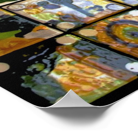 Poster van het klassenkunstproject van mevrouw Hes (Hoek)