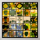 Poster van het klassenkunstproject van mevrouw Hes (Voorkant)