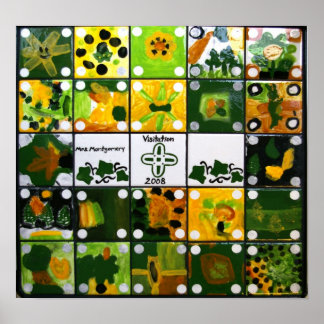 Poster van het klassenkunstproject van mevrouw Mon