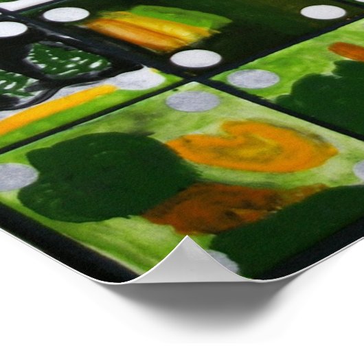 Poster van het klassenkunstproject van mevrouw Mon (Hoek)