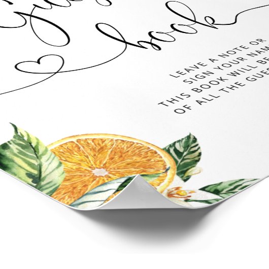 Poster van het kleine dapje Guest boek (Hoek)