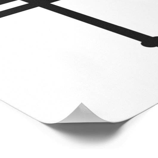 Poster van het kruis van de maronitische kerk (Hoek)