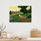 Poster van het land van de vuilweg (Keuken)