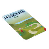 poster van het landschap dubrovnik kroatië . magneet (Rechterzijde)