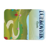 poster van het landschap dubrovnik kroatië . magneet (Horizontaal)