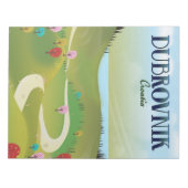 poster van het landschap dubrovnik kroatië . notitieblok (Voorkant)