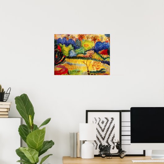 Poster van het landschap Gauguin Tahitian (Thuiskantoor)