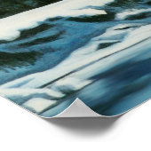 Poster van het landschap van Yukon, noordelijk lic (Hoek)