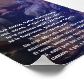 Poster van het Latijnse gebed van Salve Regina (Hoek)