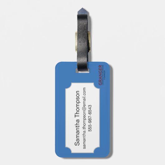 Poster van het legervliegtuig, 1941 bagagelabel (Achterkant verticaal)