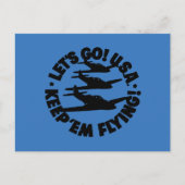 Poster van het legervliegtuig, 1941 briefkaart (Voorkant)