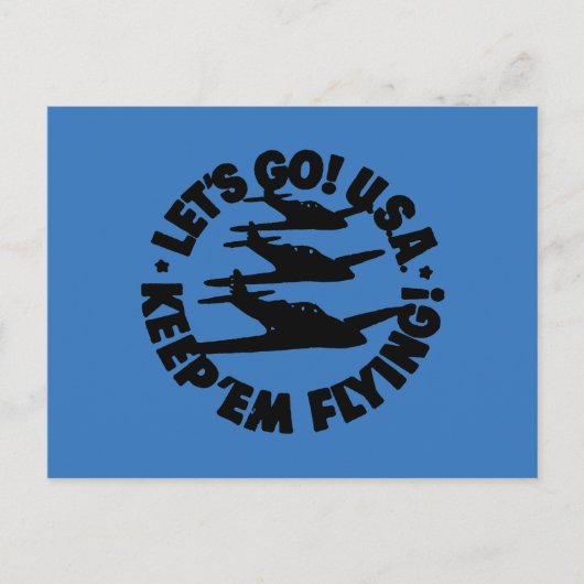 Poster van het legervliegtuig, 1941 briefkaart (Voorkant)