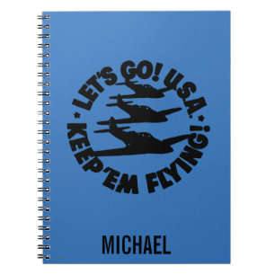 Poster van het legervliegtuig, 1941 notitieboek