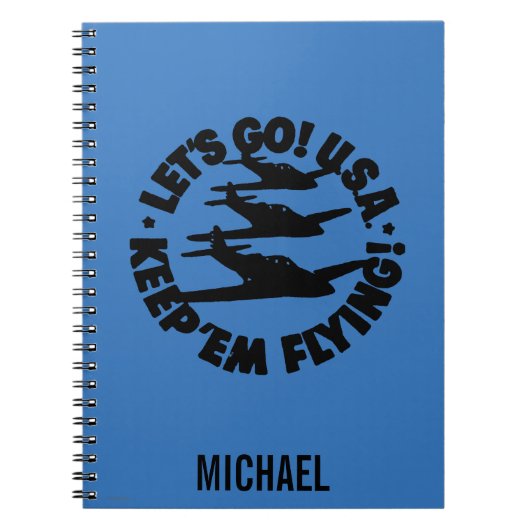 Poster van het legervliegtuig, 1941 notitieboek (Voorkant)