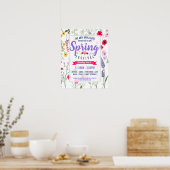 Poster van het lentesfeest Fling Flyer Spring Brea (Keuken)