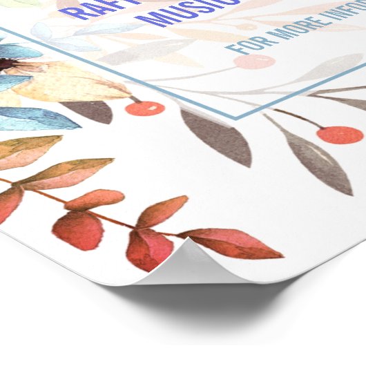 Poster van het lentesfeest Fling Flyer Spring Brea (Hoek)