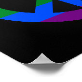 Poster van het LGBT-vlaggen (Hoek)