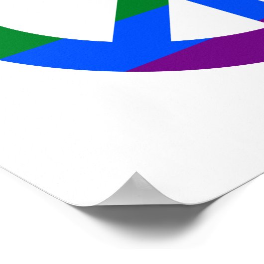 Poster van het LGBT-vlaggen (Hoek)