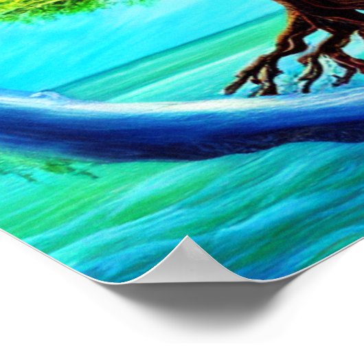 Poster van het Life Ocean Portal (Hoek)