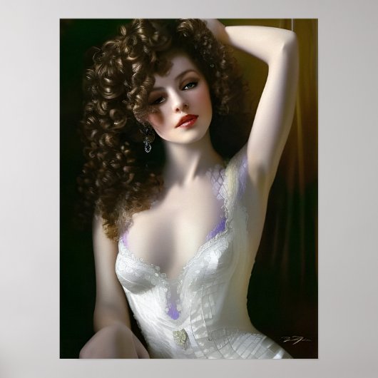 Poster van het Lingerie Model (Voorkant)