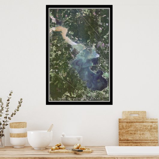 Poster van het Livingston Texas-meer (Keuken)