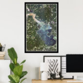 Poster van het Livingston Texas-meer (Thuiskantoor)