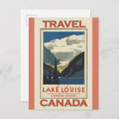 Poster van het Louise Canada Vintage Travel Briefkaart (Voorkant / Achterkant)