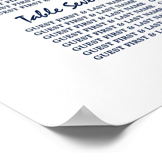 Poster van het marineschema Navy Blue Tandem Bike  (Hoek)