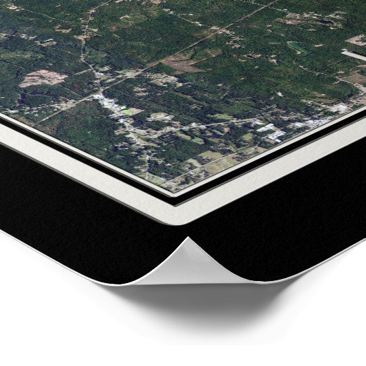 Poster van het Martin Alabama-satellietmeer (Hoek)