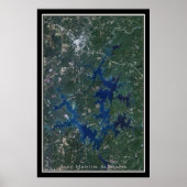 Poster van het Martin Alabama-satellietmeer (Voorkant)