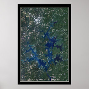 Poster van het Martin Alabama-satellietmeer