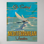 Poster van het mediterrane vintonijnse reisje (Voorkant)